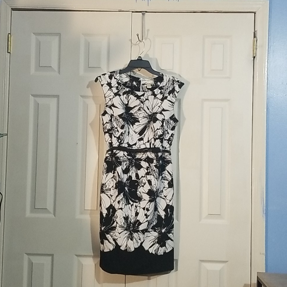 Emma and Michele black and white dress